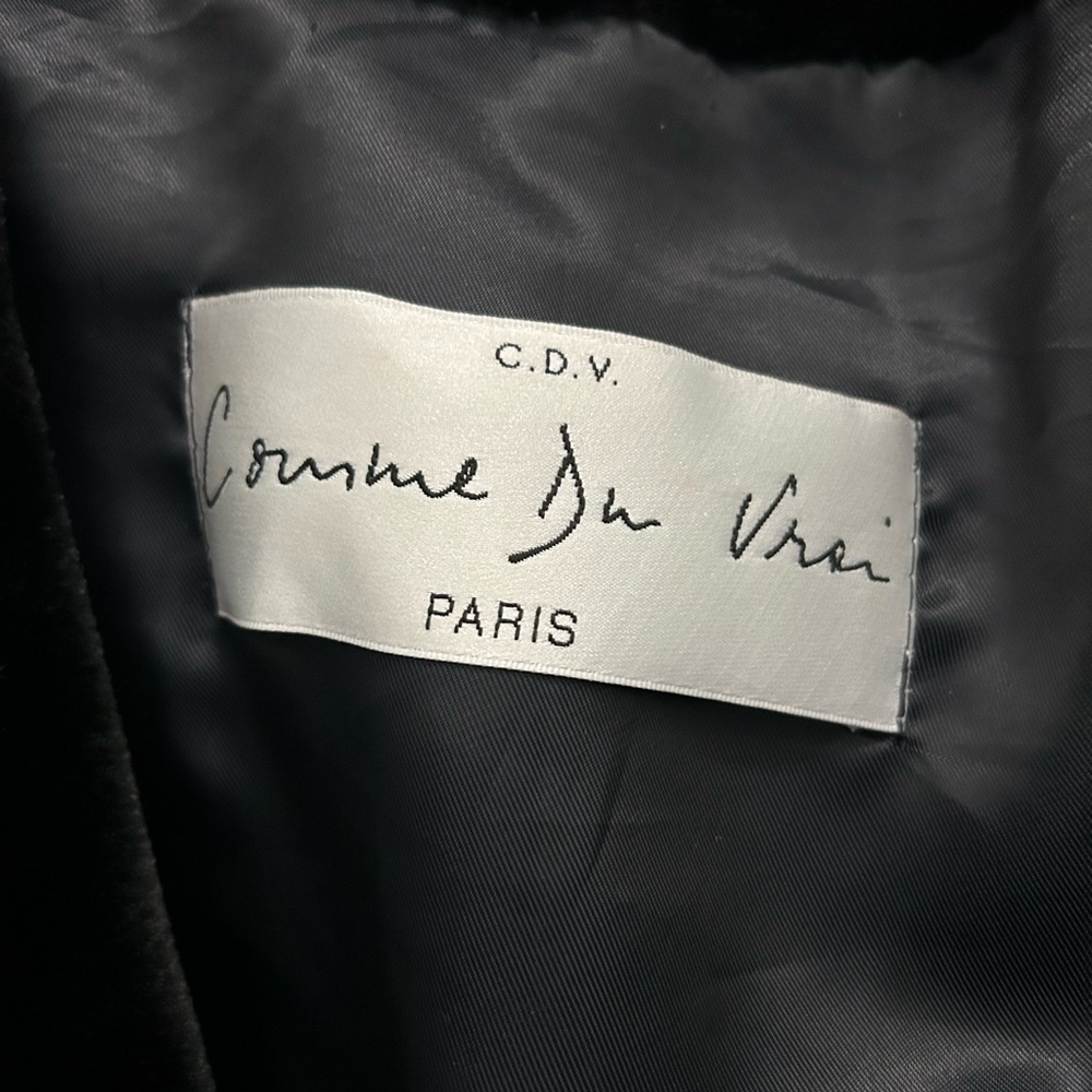 Vintage Comme Du Vrai Faux Fur Coat Size: 8 - Picture 11 of 13